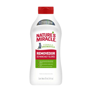 NATURE'S MIRACLE JFC REMOVEDOR DE MANCHAS Y OLORE PARA GATO, 473ML
