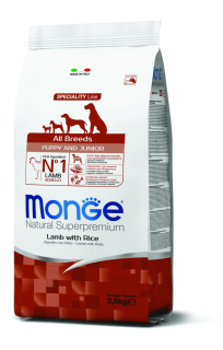 Monge Natural Puppy Mini Cordero y Arroz x 2.5 Kg