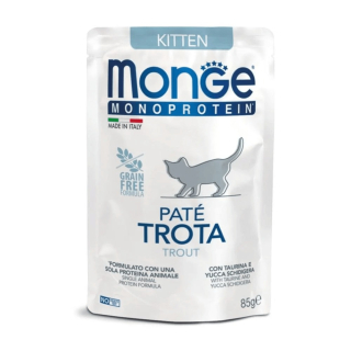 Monge Narural Kitten Monoprotein Trucha x 85 Gr