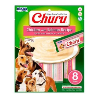 Snack Cremoso Churu Pollo y Salmón x 8 tubos