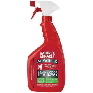 NATURE'S MIRACLE AVANZADO ELIMINADOR DE MANCHAS Y OLORES DE PERROS, 946ML