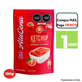 KETCHUP ALACENA SACHET 100G.