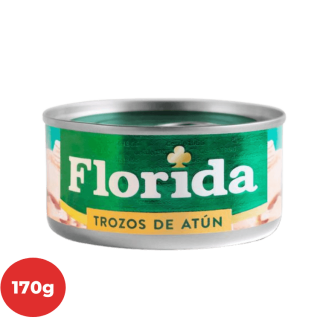 Trozos de Atún en Aceite Vegetal FLORIDA Lata 170g