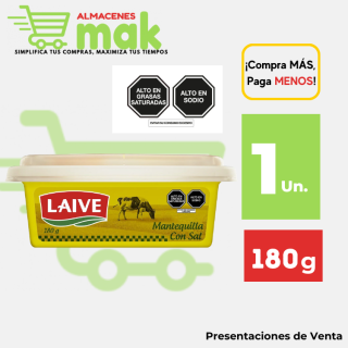 Mantequilla LAIVE con Sal Pote 180g.