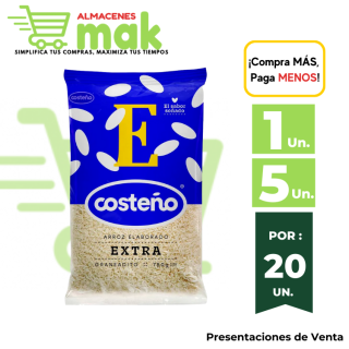 Arroz Extra COSTEÑO Bolsa 750g.