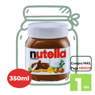 Crema de avellanas NUTELLA Frasco 350g
