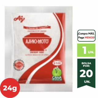 Sazonador AJINOMOTO Umami Glutamato de Sodio 24g. Bolsa 20Un.