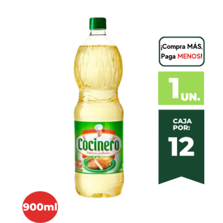 Aceite Vegetal Cocinero Botella 900ml