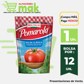 Salsa de Tomate Pomarola MOLITALIA Doypack 290g.