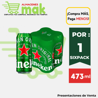 Cerveza HEINEKEN Lata 473 ml