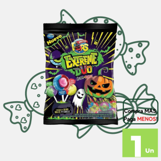 Chupete de Caramelo XTREME DUO Dulca + Chicle