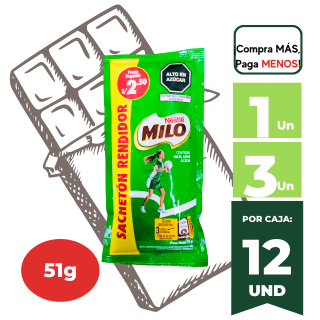Fortificante en Polvo MILO Activ-Go Sobre 51g.