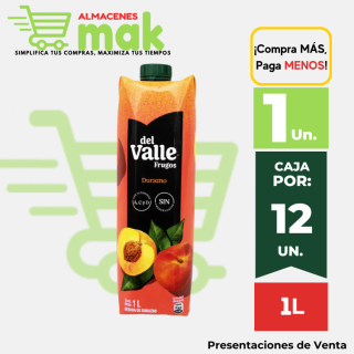 Néctar Frugos DEL VALLE Durazno Caja 1 L