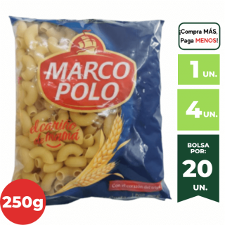 Fideos Codo Mediano MARCO POLO Bolsa 250g.