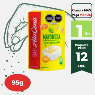 Mayonesa ALACENA  Sachet 95gr