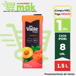 Néctar Frugos DEL VALLE Durazno Caja 1.5L