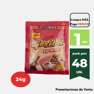 Ajos Molido SIBARITA Sobre 24g