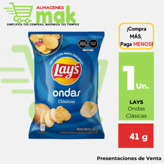 Papas LAYS Ondas Clásicas Bolsa 41 g
