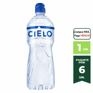 Agua Sin Gas CIELO Botella 1L.