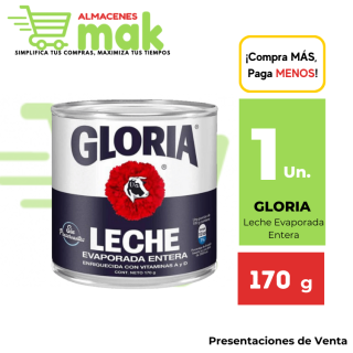 Leche Reconstituida GLORIA azul lata de 170gr.