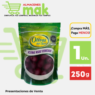 ACEITUNAS OLIVOS DEL SUR DOYPACK 250G.