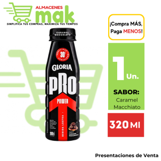 Bebida Láctea GLORIA Pro Power Caramel Macchiato 320ml