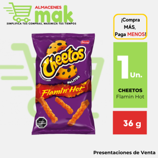 Piqueos CHEETOS Flamin Hot Bolsa 36g