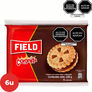 Galleta Coronita FIELD 38g. Paquete 6 Un.