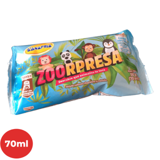 Helado D´ONOFRIO Zoorpresa Sabor Chocolate y Vainilla Bolsa 70 ml