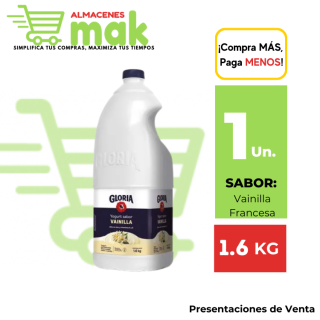 Yogurt Bebible GLORIA Vainilla Galonera 1.6 kg
