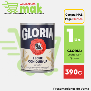 Leche GLORIA Con Quinua Lata de 390g.