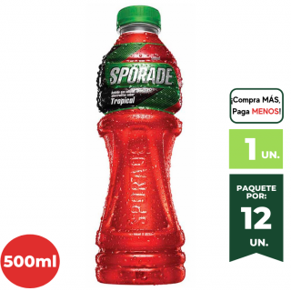 Bebida Rehidratante SPORADE Tropical Botella 500ml