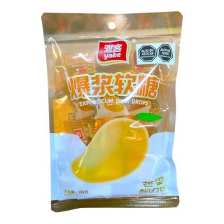 CARAMELO BLANDO RELLENO EXPLOSIVO SABOR MANGO YAKE 100GR CJA*40