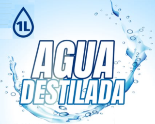 Agua Destilada grado laboratorio frasco x 1 litro