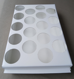 Almaciguera Hidroponika 18 de PVC  multicapa con protección UV blanco