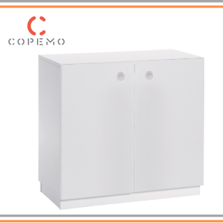 MUEBLE BAJO COPEMO WHITE CON PUERTAS