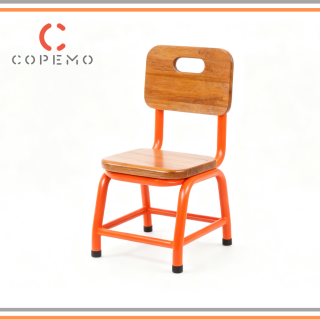 SILLA METAL MADERA PARA INICIAL