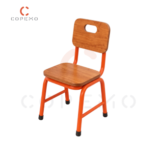 SILLA METAL MADERA PARA INICIAL