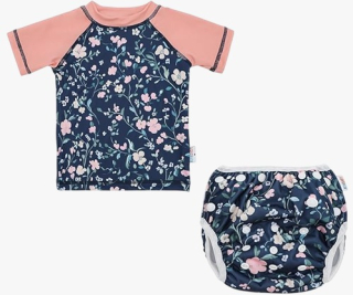 Traje de Baño Azul Flor - Standard