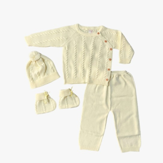 CONJUNTO TEJIDO - AMARILLO