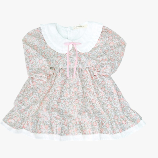 VESTIDO MÍA - Flores melón