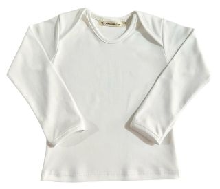 Polo cuello americano manga larga - blanco