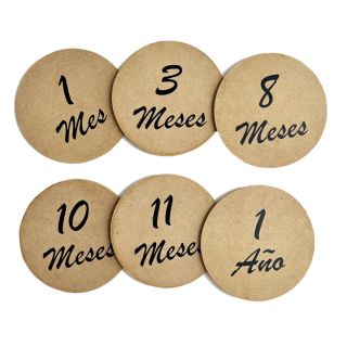 Círculo cumple mes - MDF