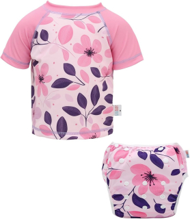 Traje de Baño Flor rosa - Súper