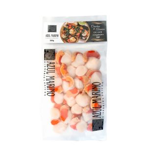 CONCHA DE ABANICO C/CORAL AZ 30/40 x 500GR