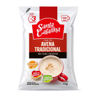 AVENA HOJUELAS PRECOCIDAS SANTA CATALINA BOLSA 5KG