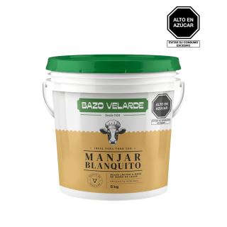 MANJAR BLANQUITO BAZO VELARDE BALDE 5KG