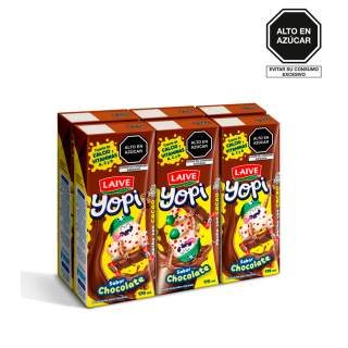 BEBIDA LACTEA YOPI SABOR CHOCOLATE 170ML SIXPACK