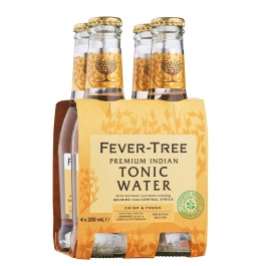 FEVER-TREE AGUA TÓNICA PREMIUM INDIAN FOUR PACK 200 ML