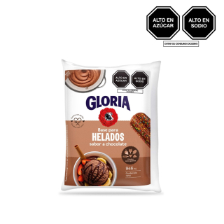 BASE DE HELADO GLORIA SABOR CHOCOLATE BOL X 946ML